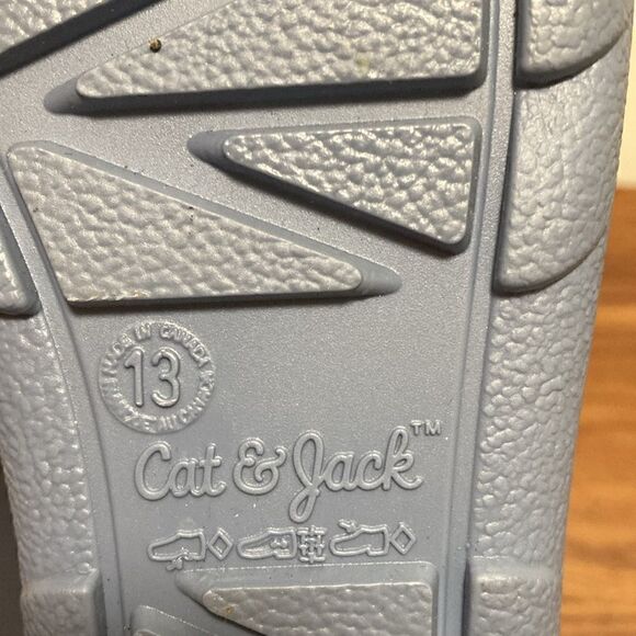 NWOT Cat & Jack Andy Slip On Rain-boots in Navy Blue. Size 13. - Picture 6 of 7